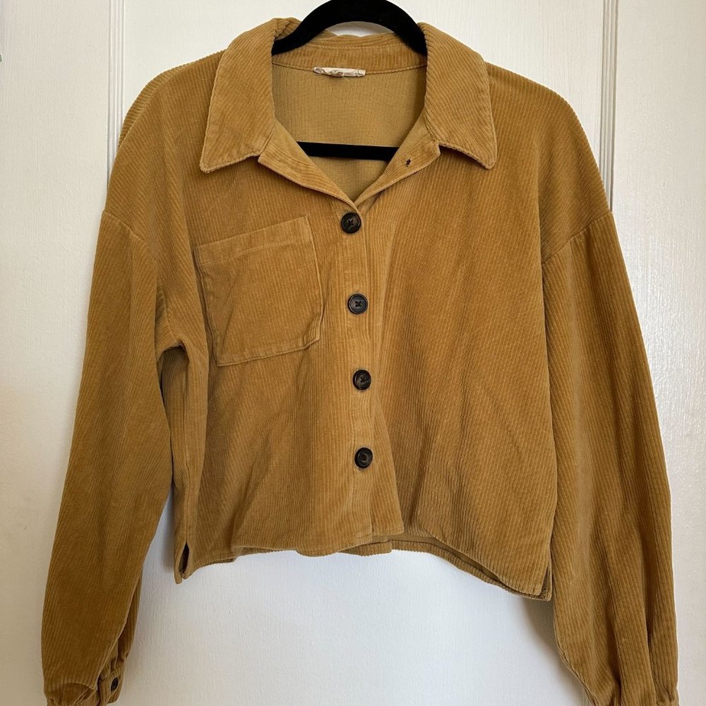 Madewell Cropped Corduroy Shirt Jacket